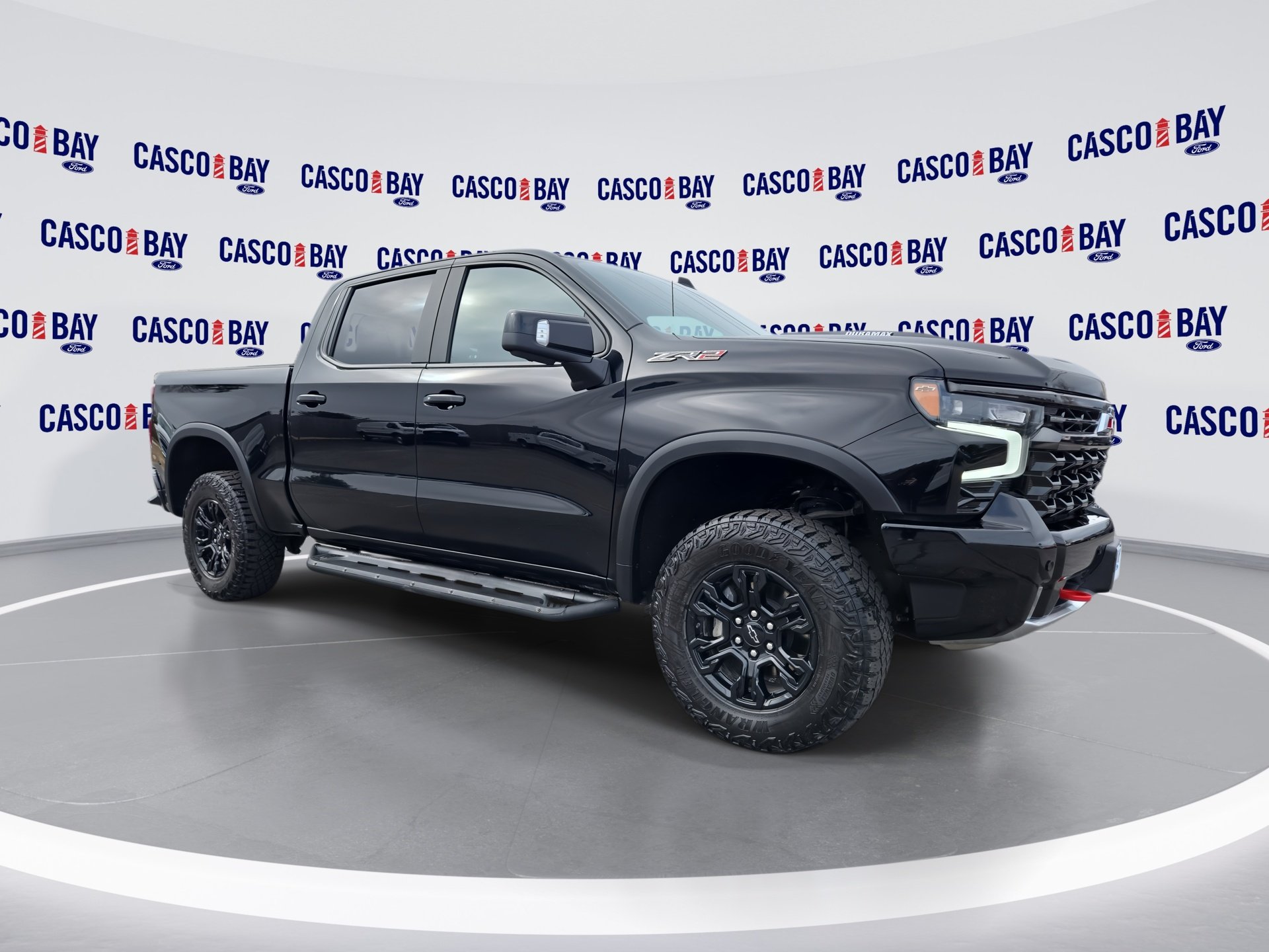 Black 2025 Chevrolet Silverado 1500 ZR2 Crew Cab 4WD Pickup Truck Four-Wheel Drive Automatic