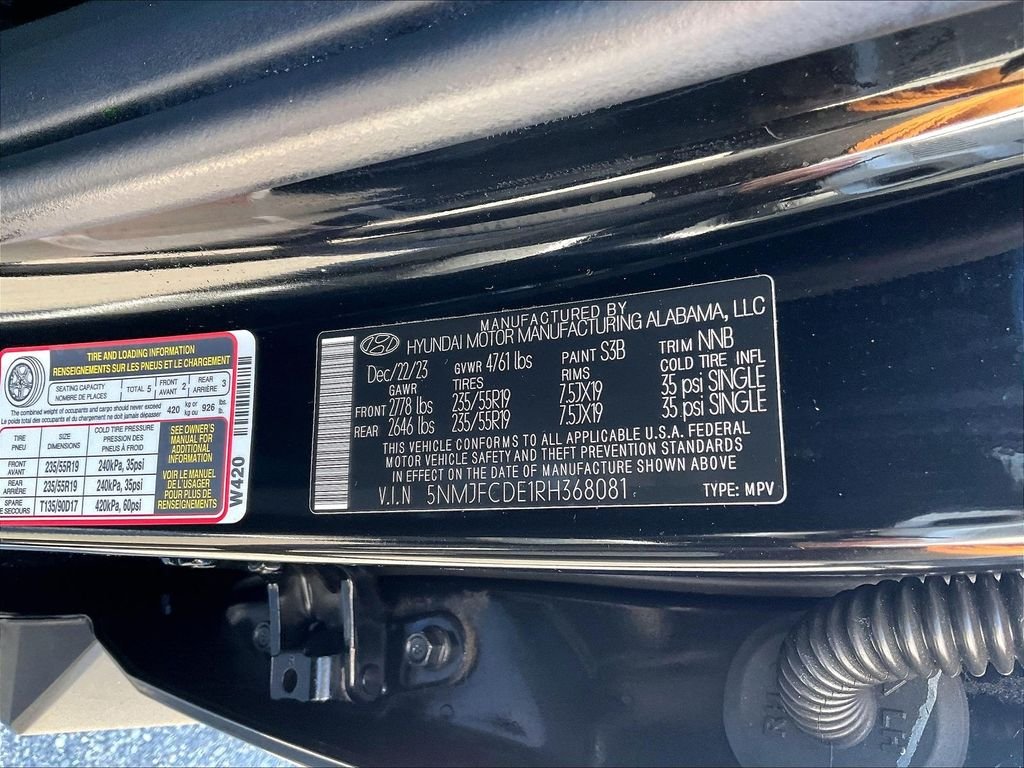 Used 2024 Black Pearl Hyundai SEL image 35