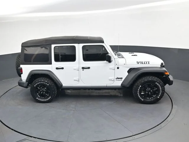 Used 2022 Bright White Clearcoat Jeep Unlimited Willys image 24