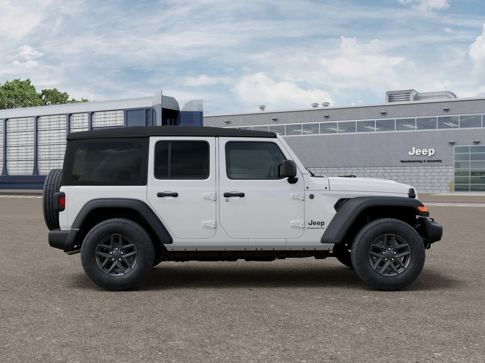 New 2026 Bright White Clear-Coat Exterior Paint Jeep Sport S image 12