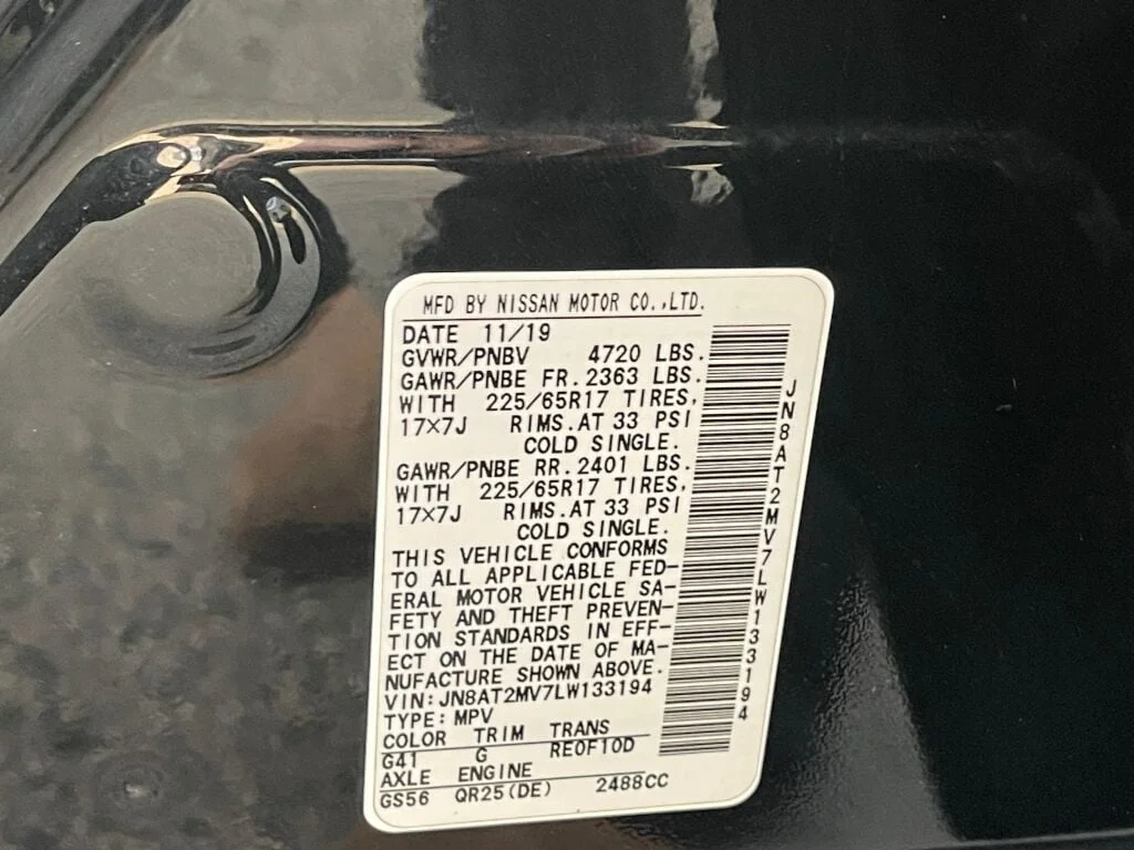 Certified Used 2020 Magnetic Black Pearl Nissan SV image 38