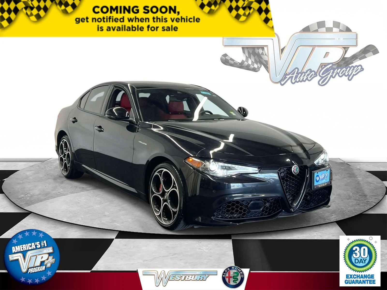 Used 2023 Vulcano Black Metallic Alfa Romeo Veloce image 1