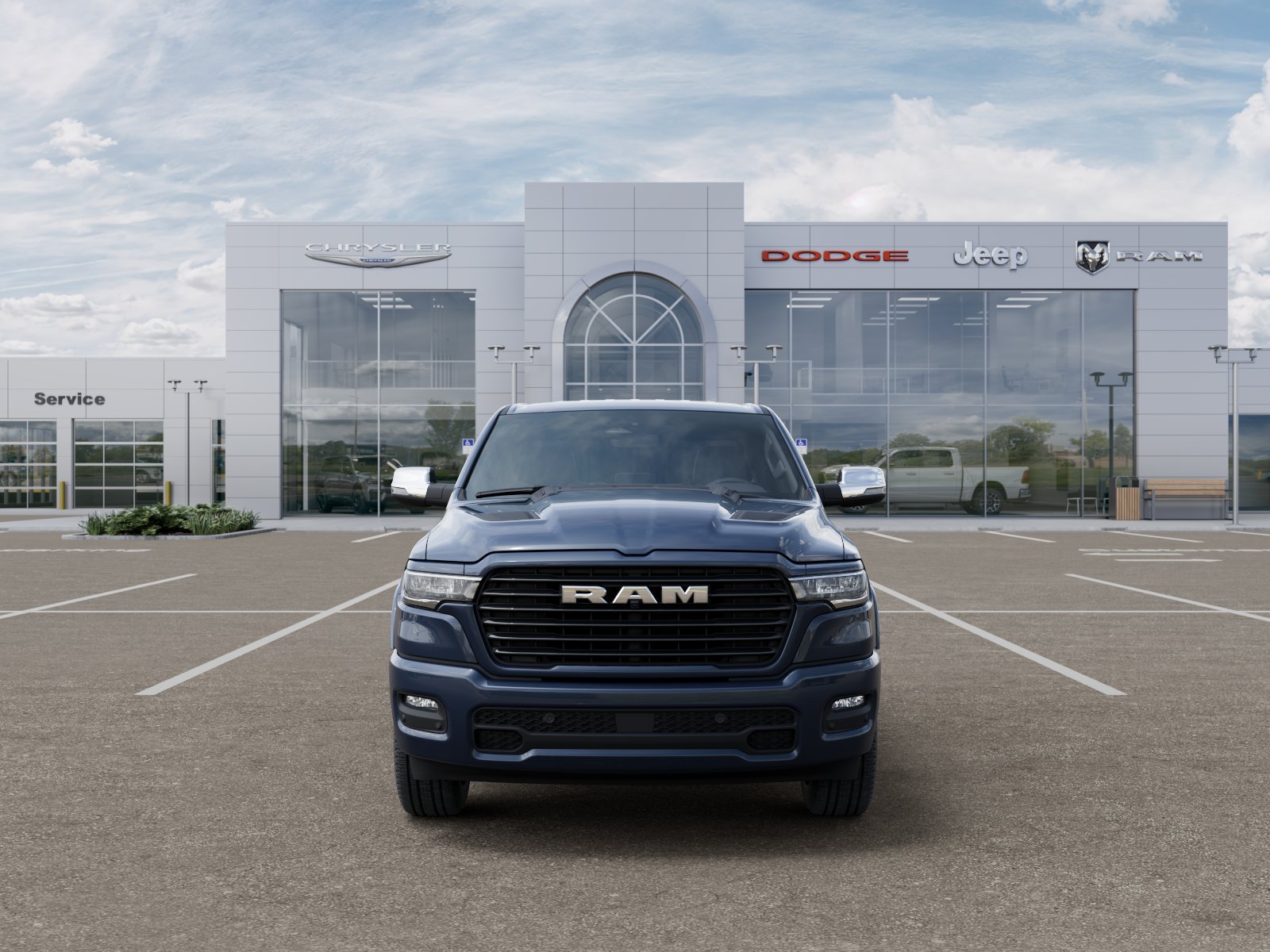 New 2026 Forged Blue Metallic Exterior Paint RAM Laramie image 15