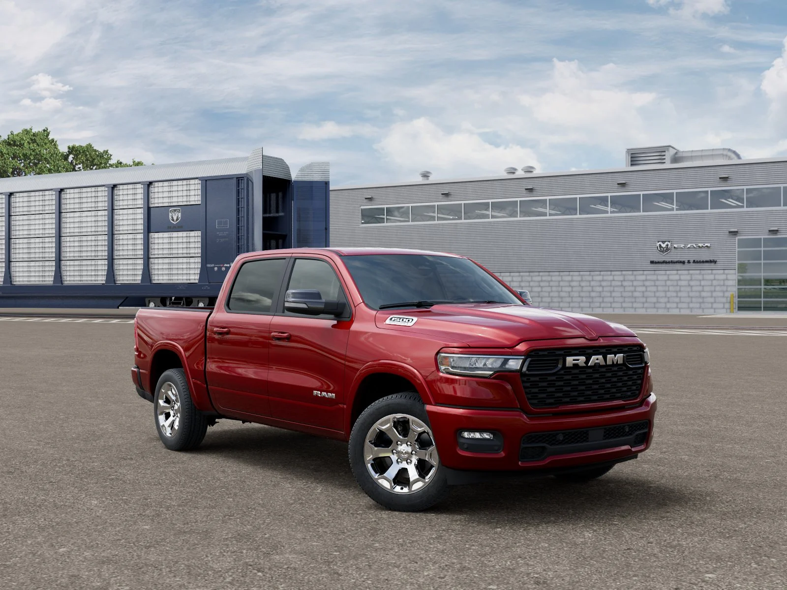 New 2027 Molten Red Pearl-Coat Exterior Paint RAM BIG HORN image 3