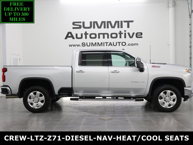 2020 Chevrolet Silverado 3500 LTZ: CREW-SHORT-LTZ-Z71-DIESEL-4WD-NAV-HEAT/COOL SEATS-1 OWNER