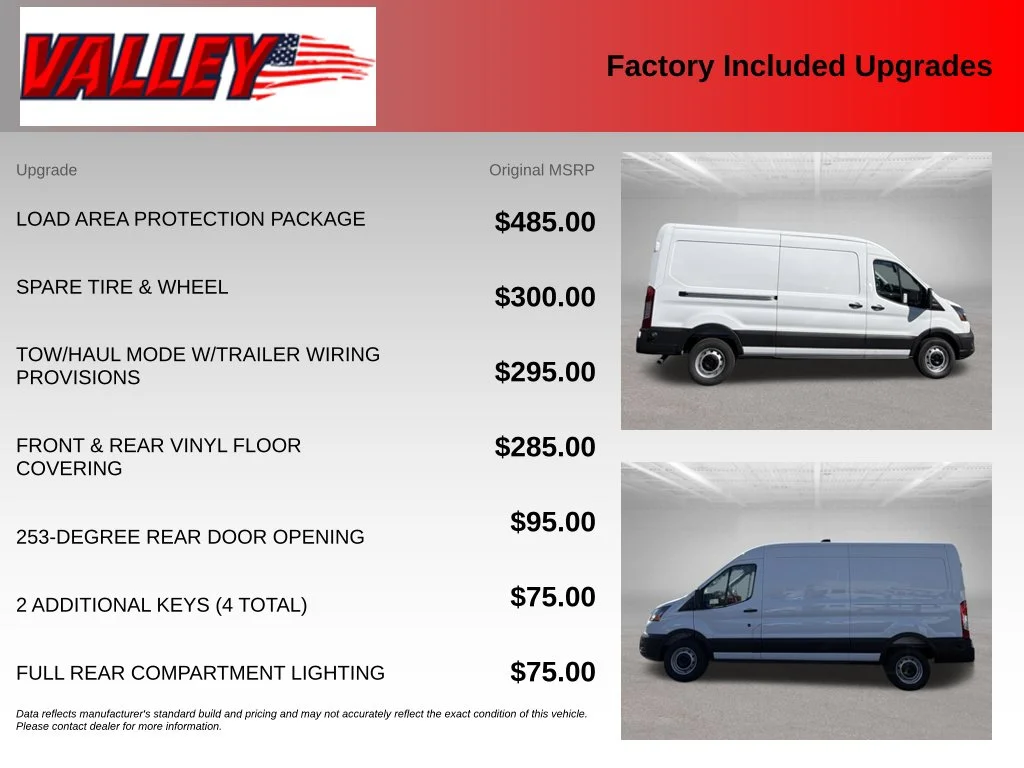 New 2027 Oxford White Ford Cargo Van image 4