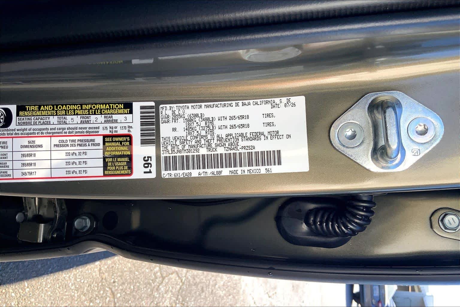 New 2026 Bronze Oxide Toyota TRD Sport image 22