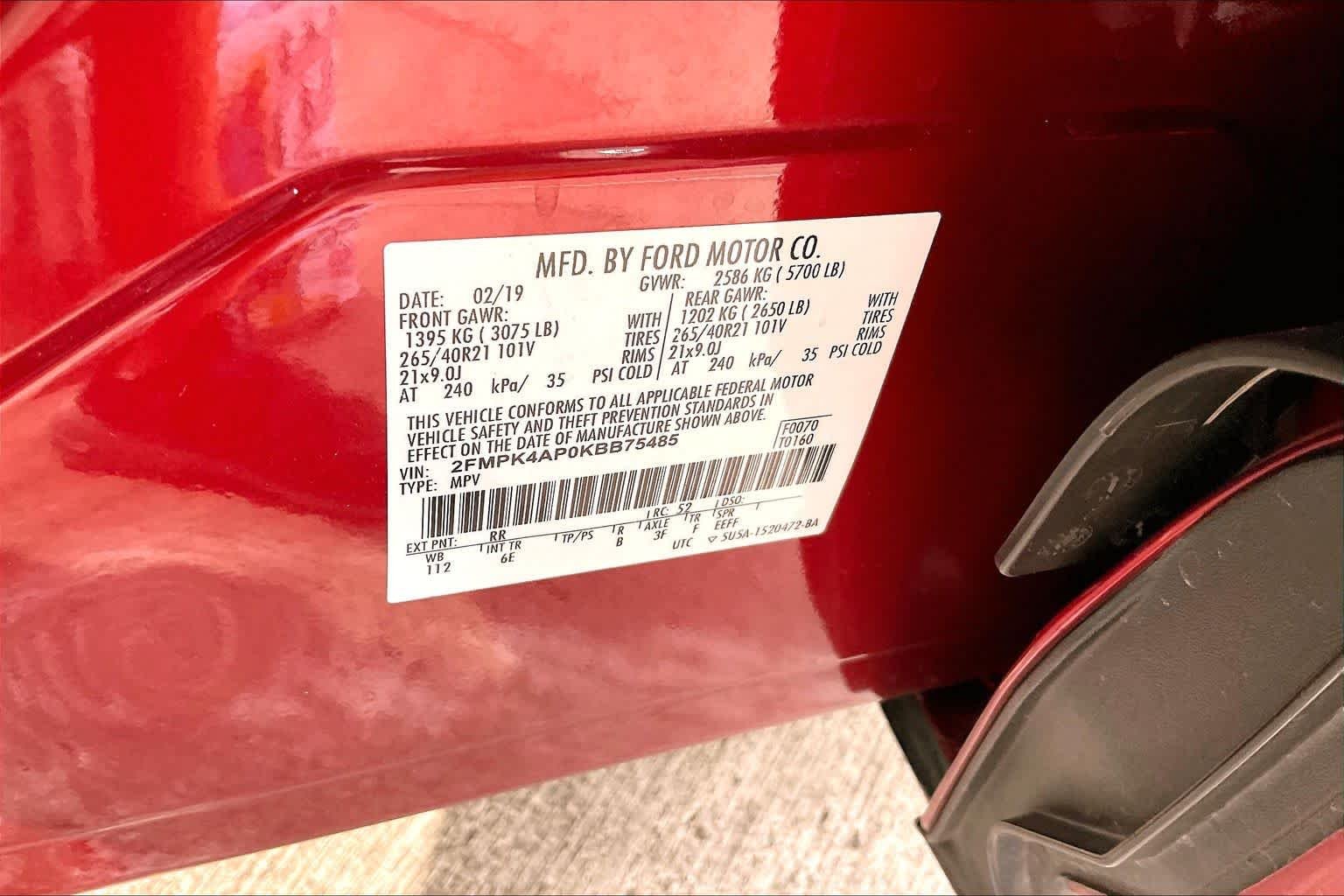 Used 2019 Ruby Red Metallic Tinted Clearcoat Ford ST image 34