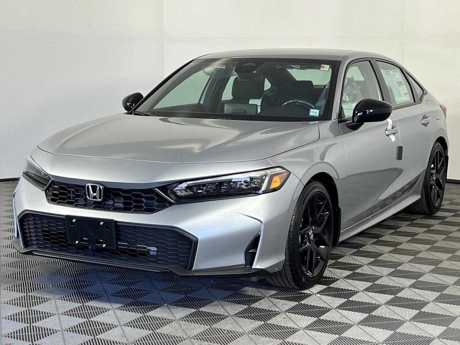 New 2026 Solar Silver Metallic Honda FWD Sport image 3