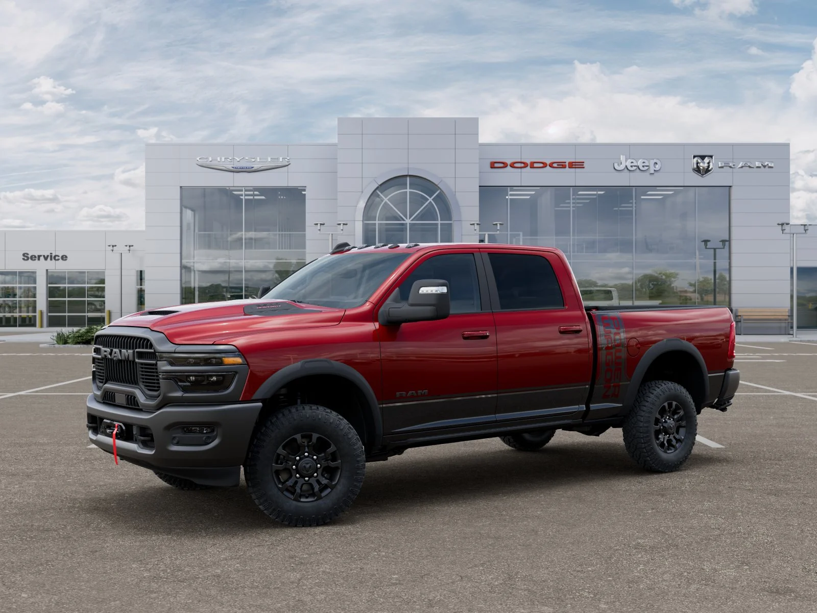 New 2026 Molten Red Pearl-Coat Exterior Paint RAM Power Wagon image 34