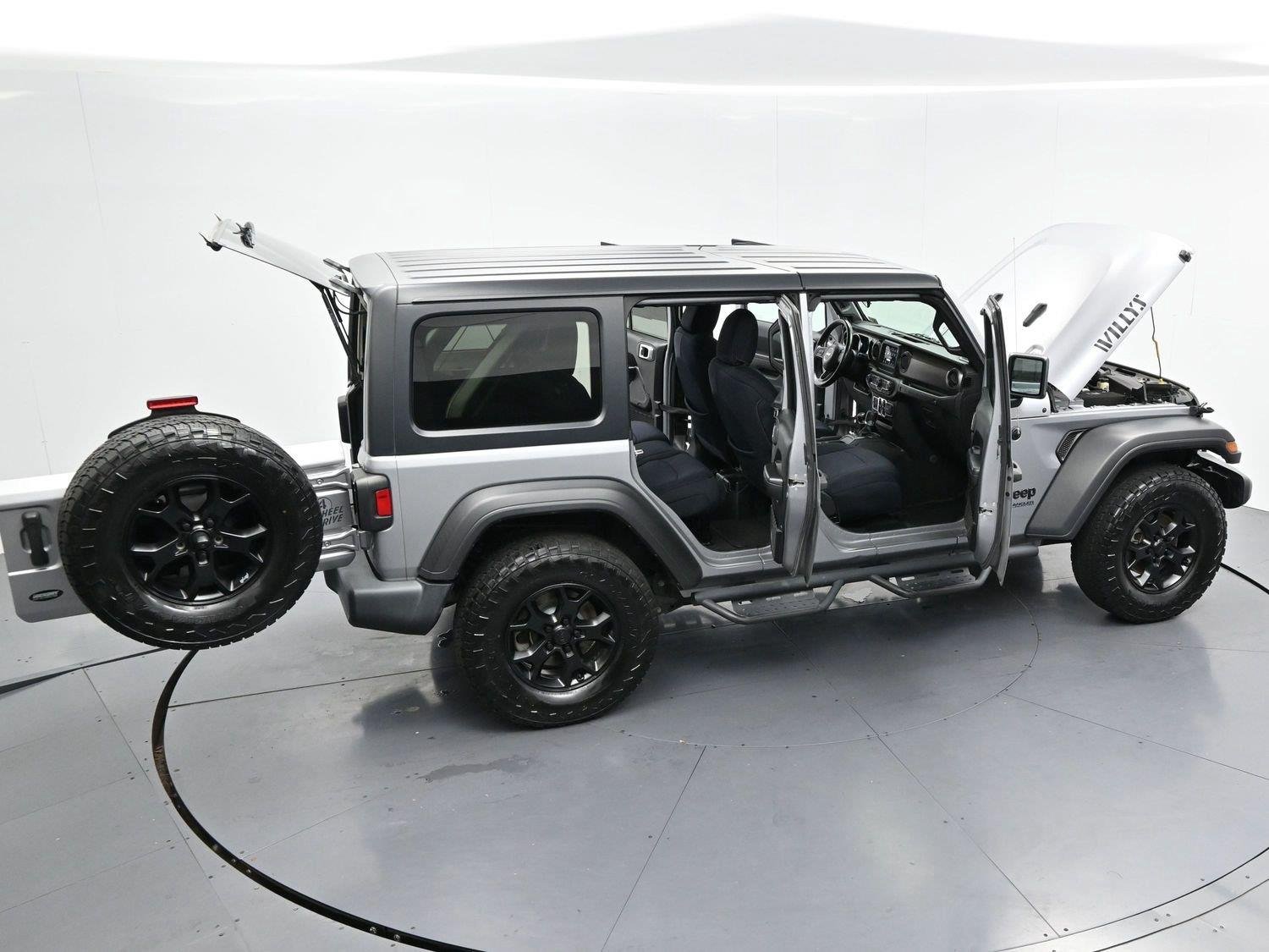 Used 2021 Billet Silver Metallic Clearcoat Jeep Unlimited Willys image 39