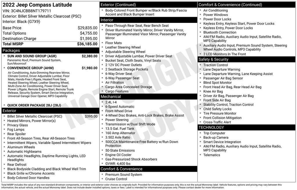 Used 2022 Silver Jeep Latitude image 23