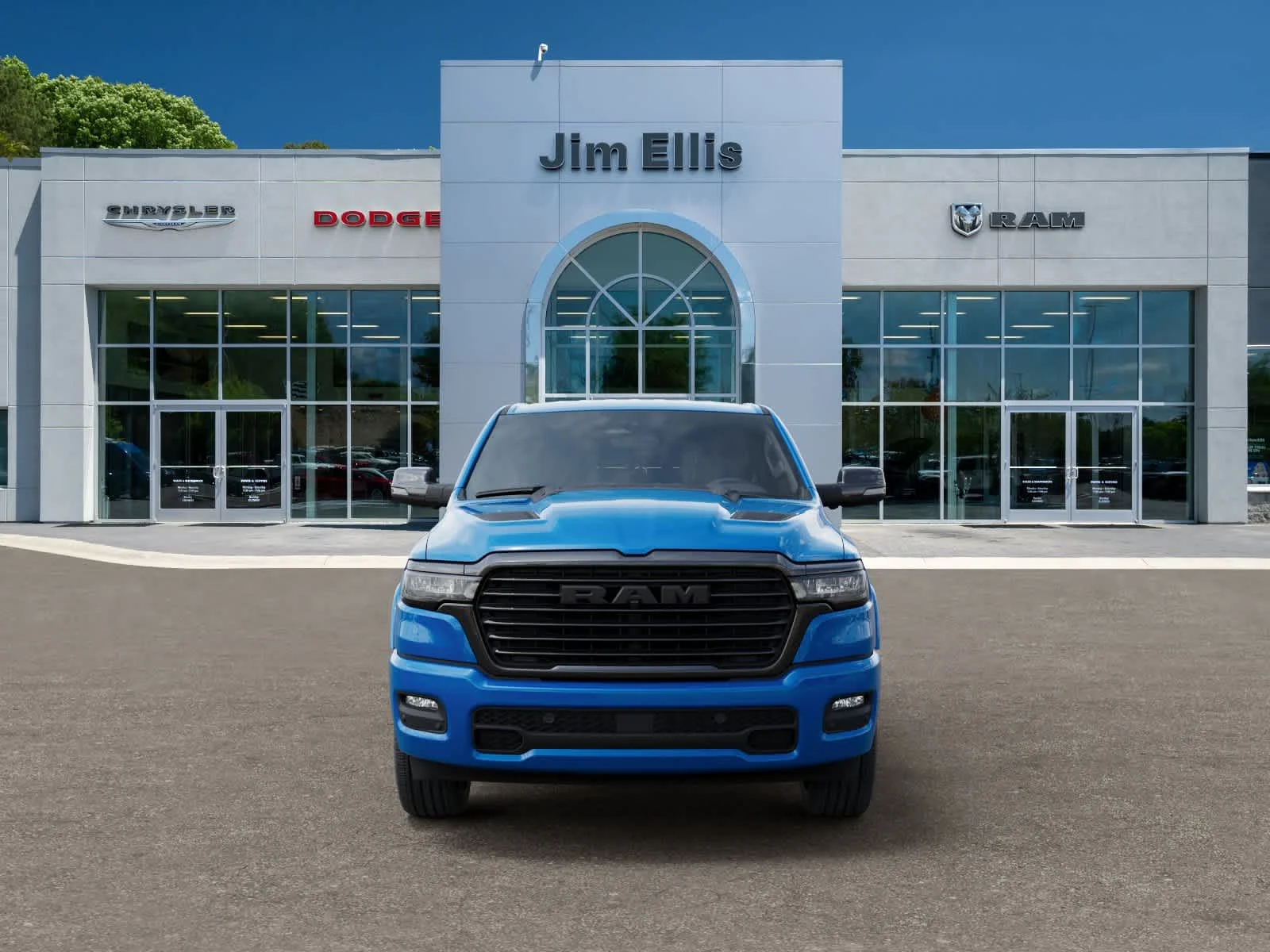New 2026 Hydro Blue Pearl-Coat Exterior Paint RAM Laramie image 6