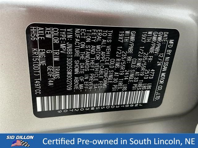 Used 2025 Champagne Silver Metallic/Super Black Nissan Platinum image 15