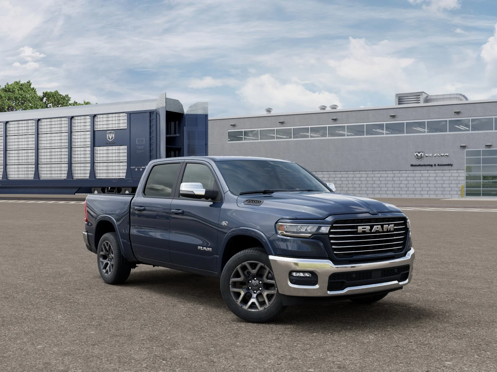 New 2027 Forged Blue Metallic Exterior Paint RAM LARAMIE image 3