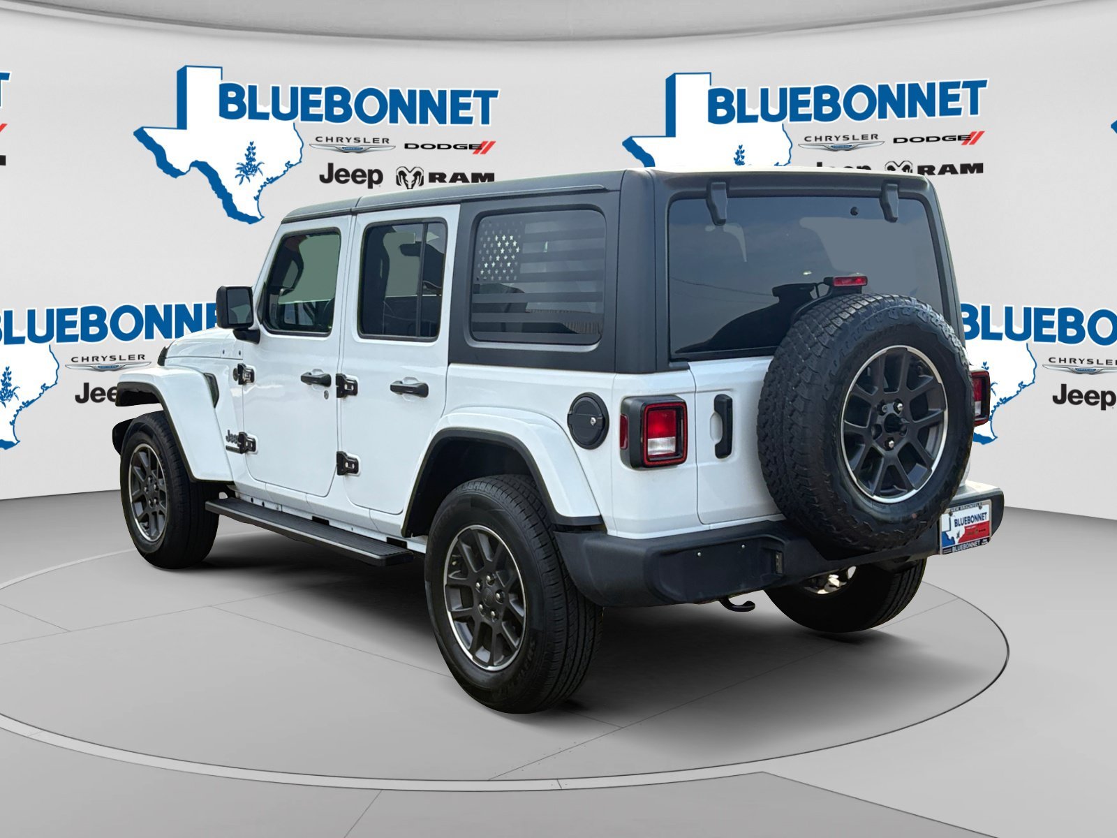 Certified Used 2021 Bright White Clearcoat Jeep Unlimited 80th Anniversary image 7
