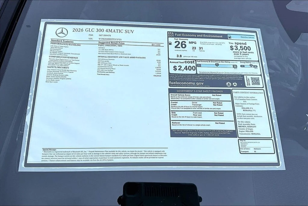 New 2026 Black Mercedes-Benz GLC 300 image 13