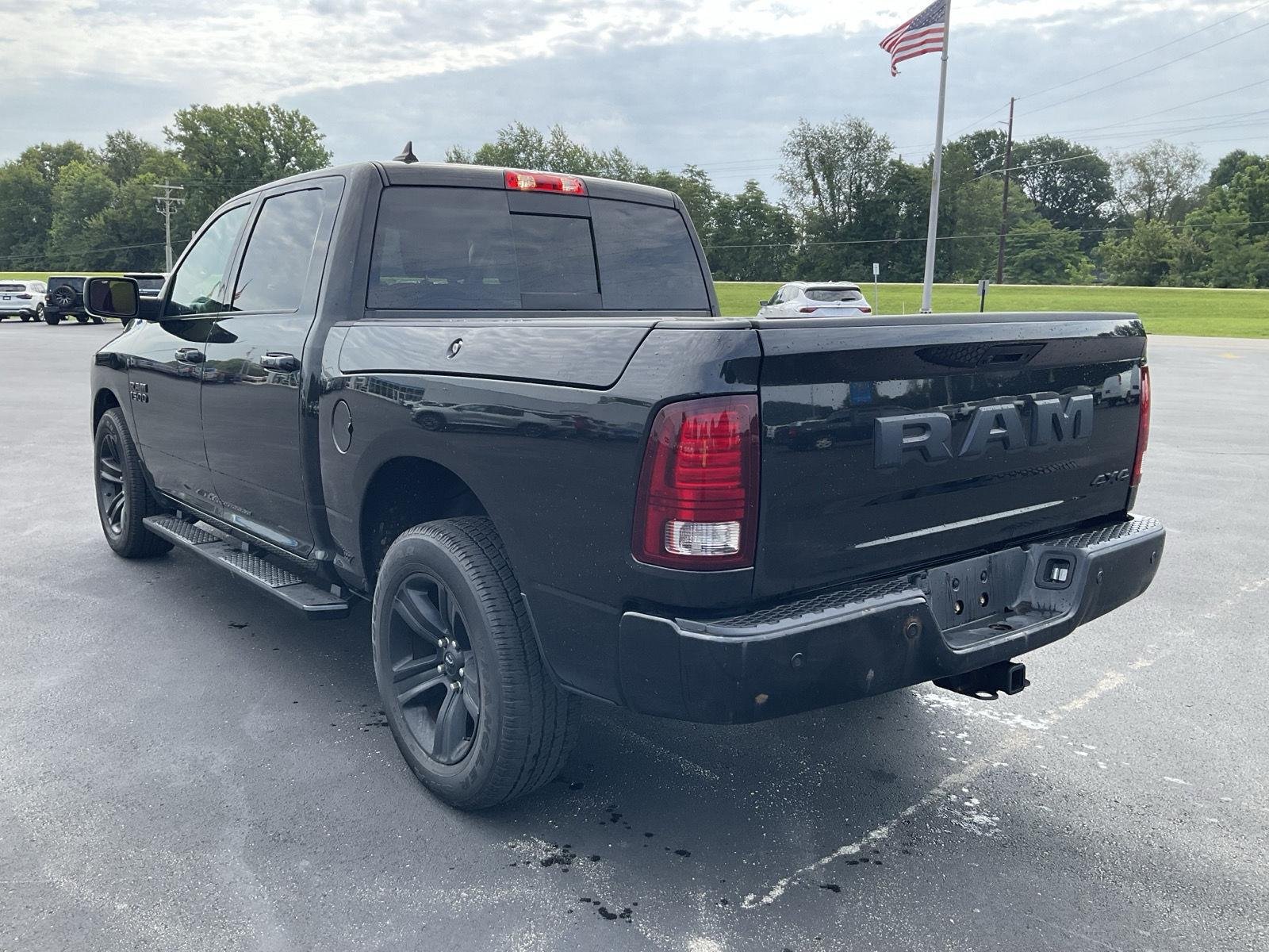 Used 2018 Brilliant Black Crystal Pearlcoat Ram Night image 8