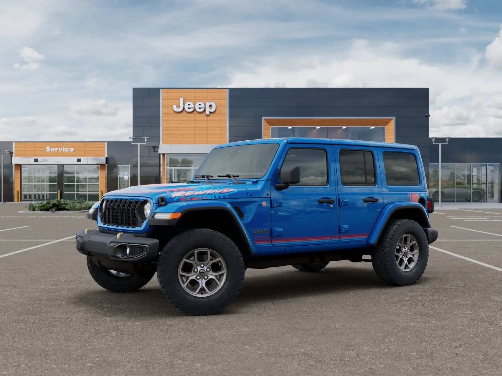 New 2026 Hydro Blue Pearlcoat Jeep Rewind image 2