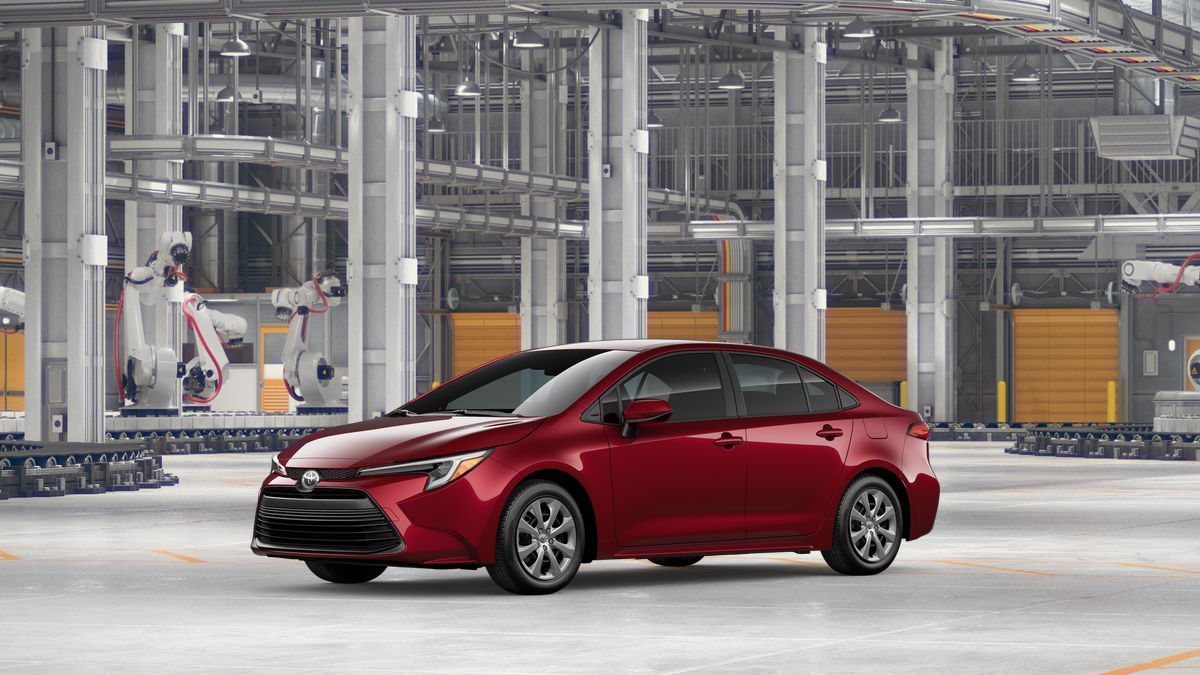 New 2027 Ruby Flare Pearl Toyota Hybrid LE image 2