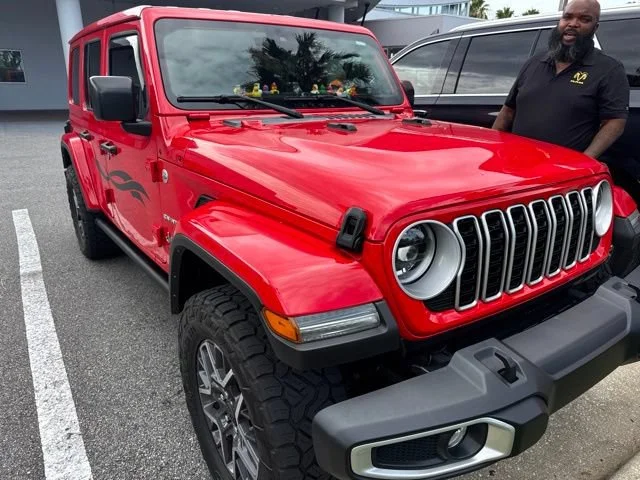 Used 2024 Red Jeep Sahara image 2