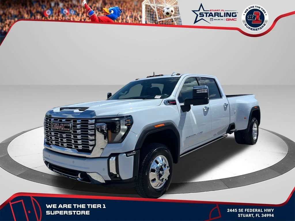 New 2026 Glacier White Tricoat GMC Denali DRW image 1
