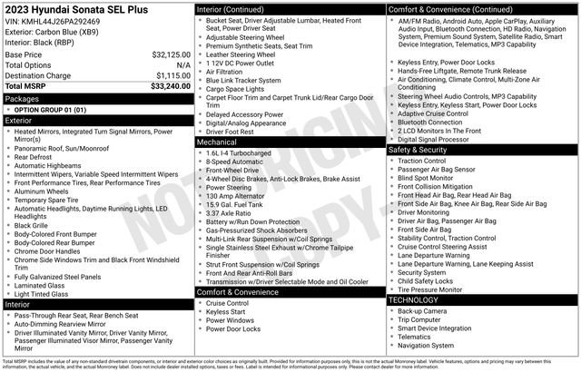 Used 2023 Blue Hyundai SEL Plus image 5