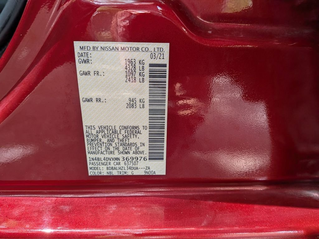 Used 2021 Red Nissan 2.5 SV image 30