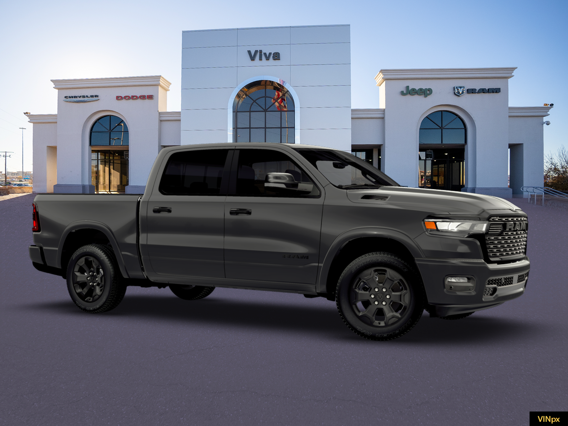 New 2026 Granite Crystal Metallic Clear-Coat Exterior Paint RAM Big Horn/Lone Star image 10