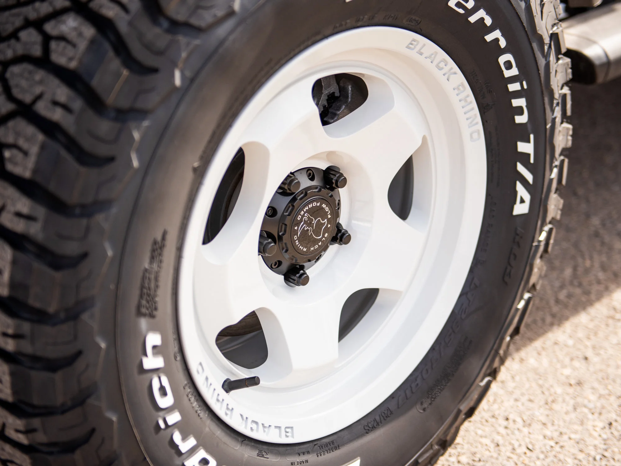New 2026 White Jeep Sahara*, Black Rhino Wheels, 33 Inch Tires image 2