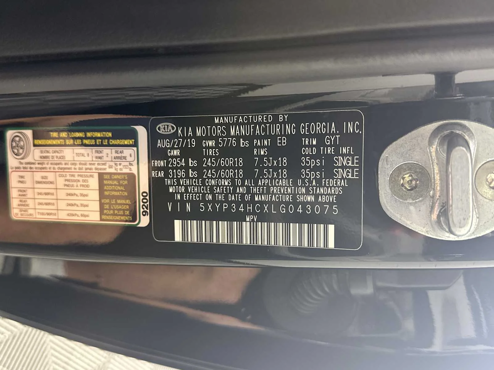 Certified Used 2020 Ebony Black Kia EX image 33
