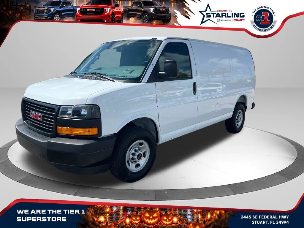 New 2026 Summit White GMC Work Van image 1