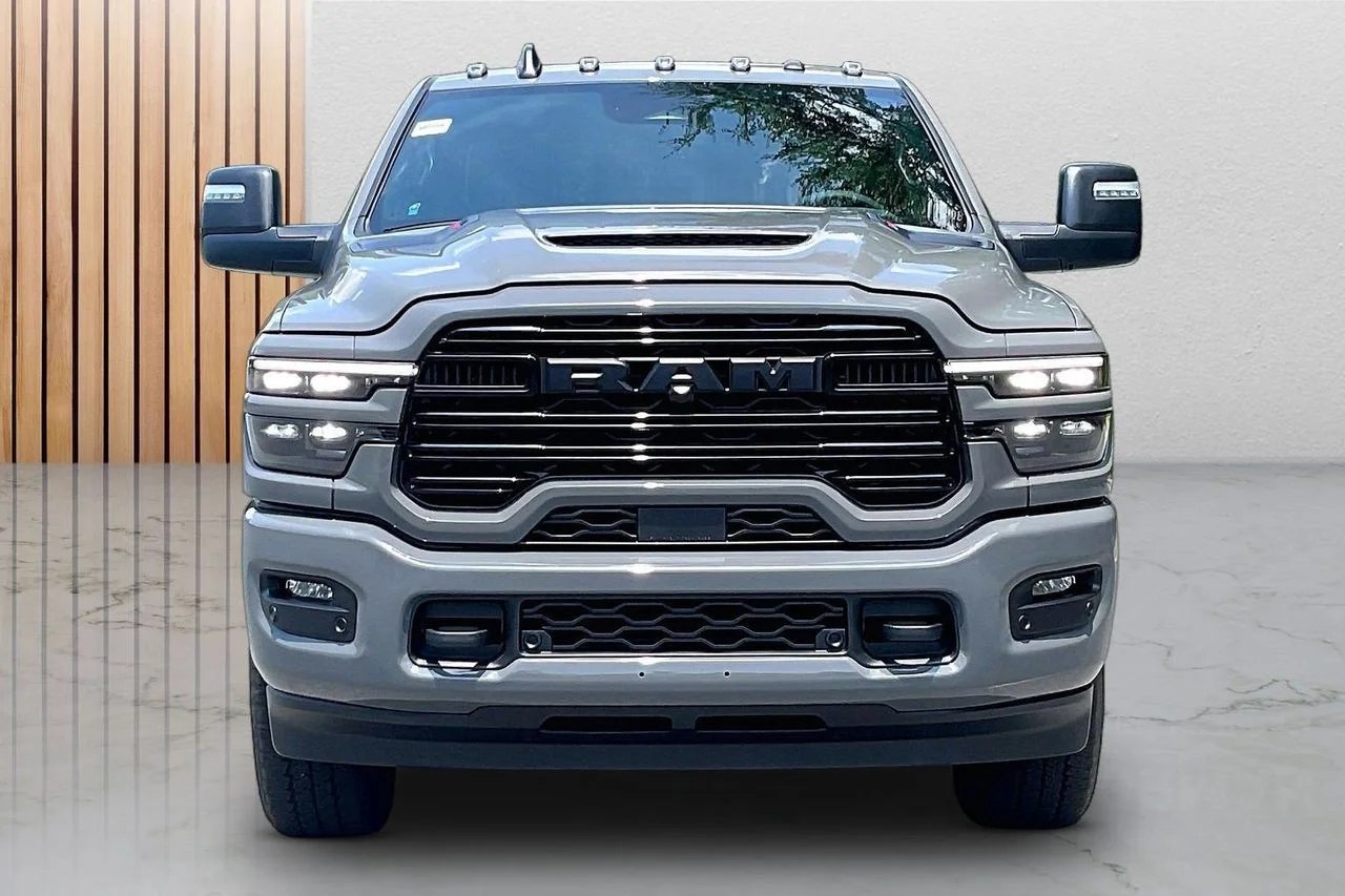 New 2026 Ceramic Gray Clear-Coat Exterior Paint RAM Laramie image 3