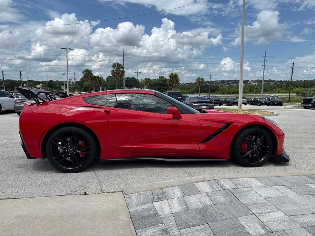 Used 2015 Torch Red Chevrolet Stingray Z51 image 2