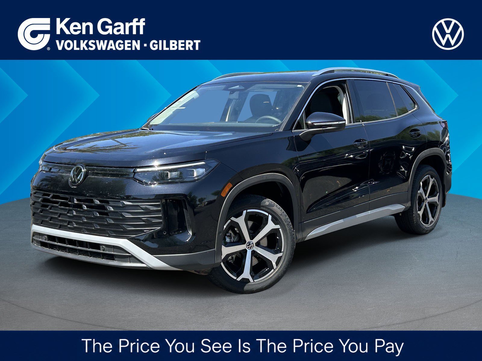 New 2026 Deep Black Pearl Volkswagen SE image 1
