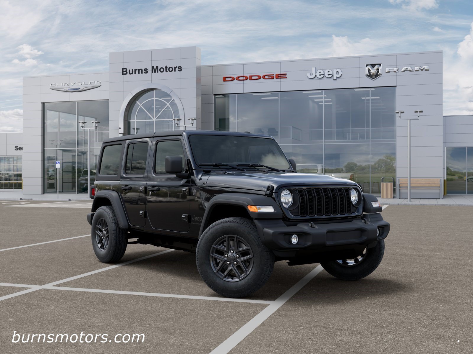 New 2026 Black Clear-Coat Exterior Paint Jeep Sport 4-Door image 5