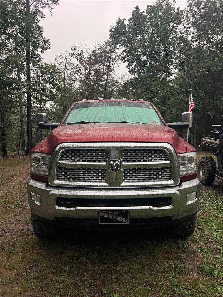 Used 2015 Deep Cherry Red Crystal Pearlcoat Ram Laramie image 2