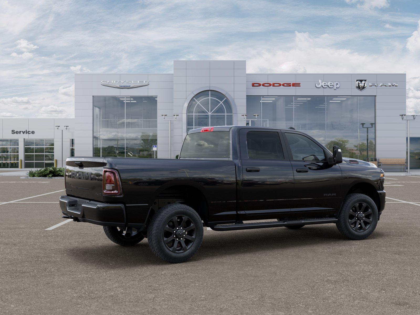 New 2026 Diamond Black Crystal Pearl-Coat Exterior Paint RAM Big Horn image 31