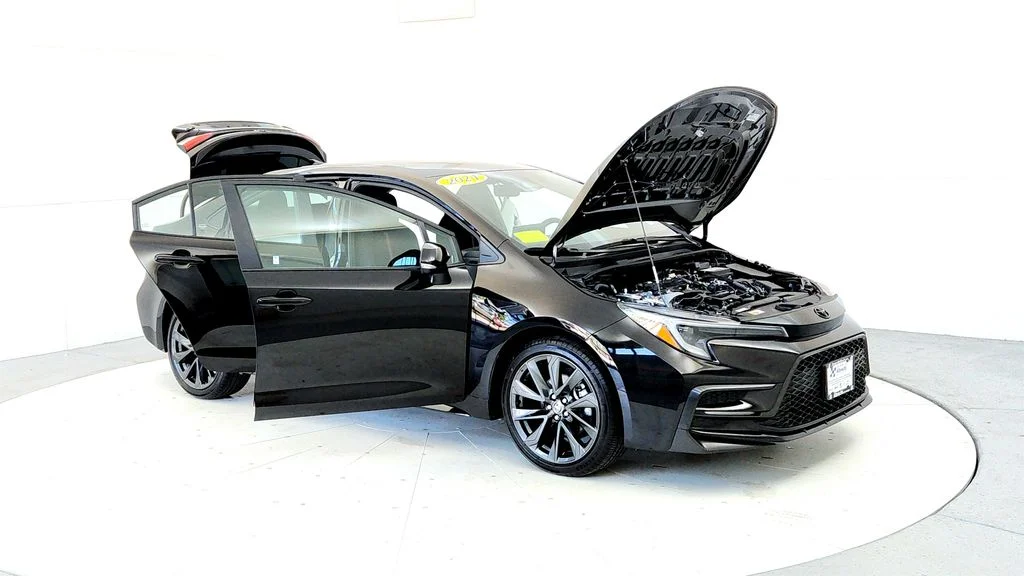 Certified Used 2024 Black Toyota SE image 12
