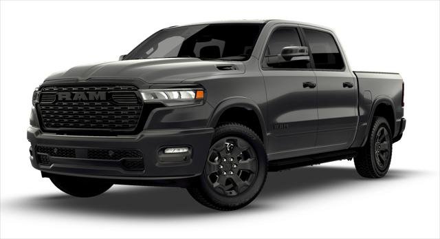New 2026 Granite Crystal Metallic Clear-Coat Exterior Paint RAM Big Horn Crew Cab 4x2 5