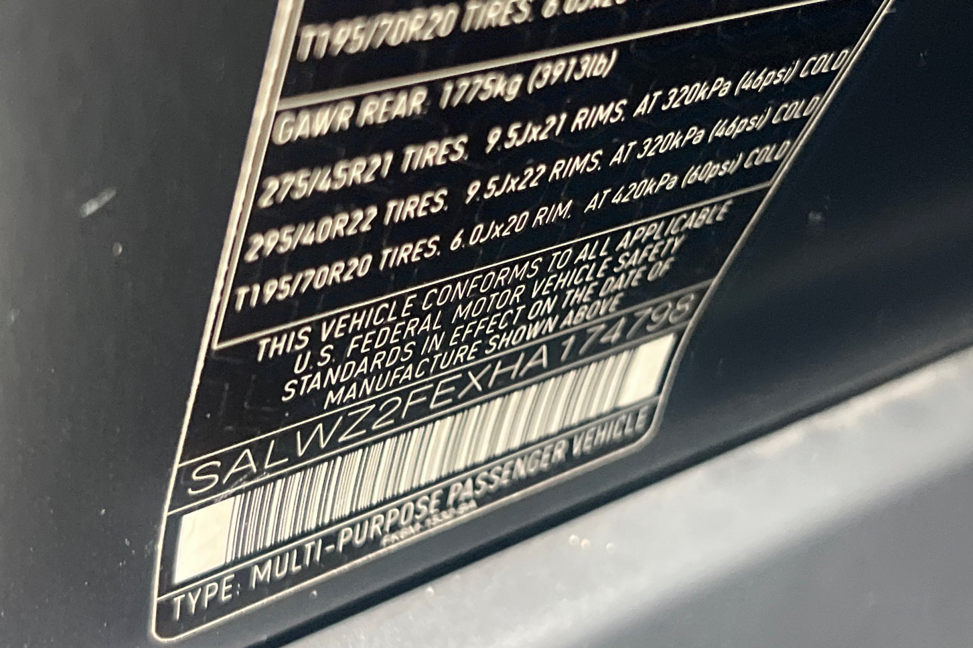 Used 2017 Borealis Black Metallic Land Rover SVR image 30