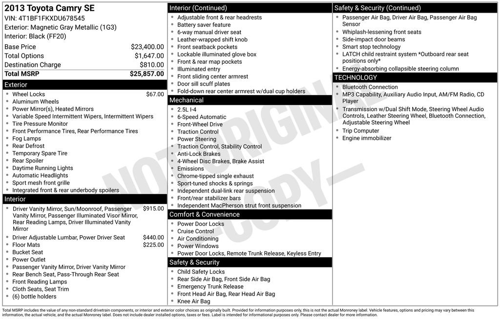 Used 2013 Gray Toyota SE image 7