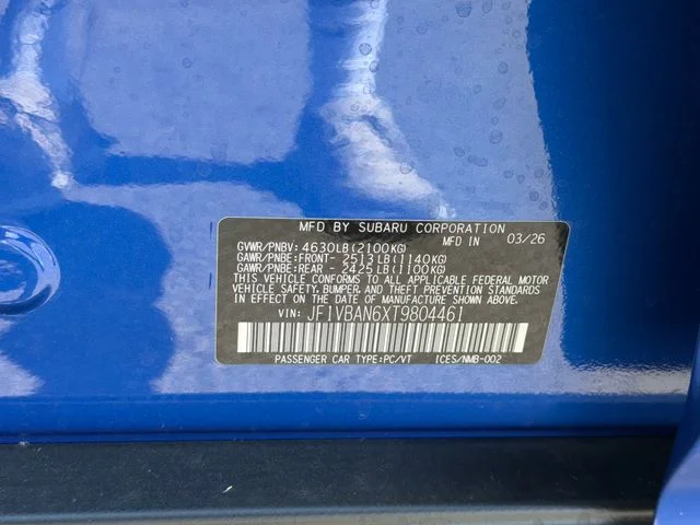 New 2026 WR BLUE PEARL Subaru Limited image 25