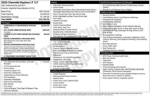 Used 2020 NIGHTFALL GRAY METALLIC Chevrolet LT image 5