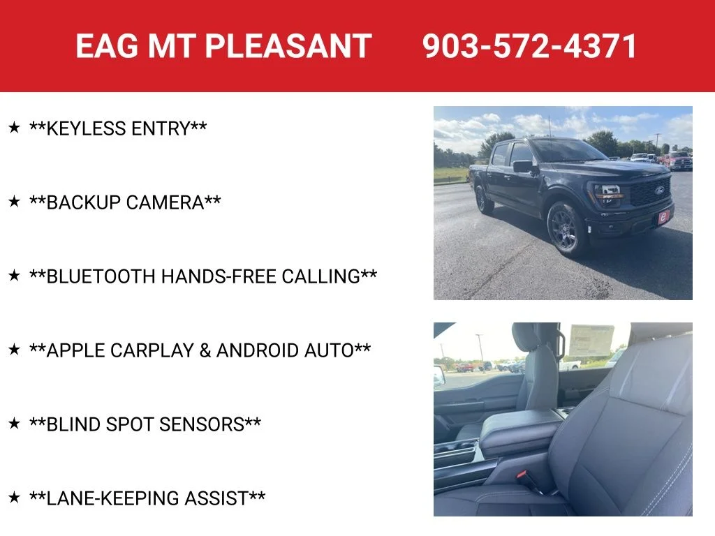New 2026 Agate Black Metallic Ford STX® image 4