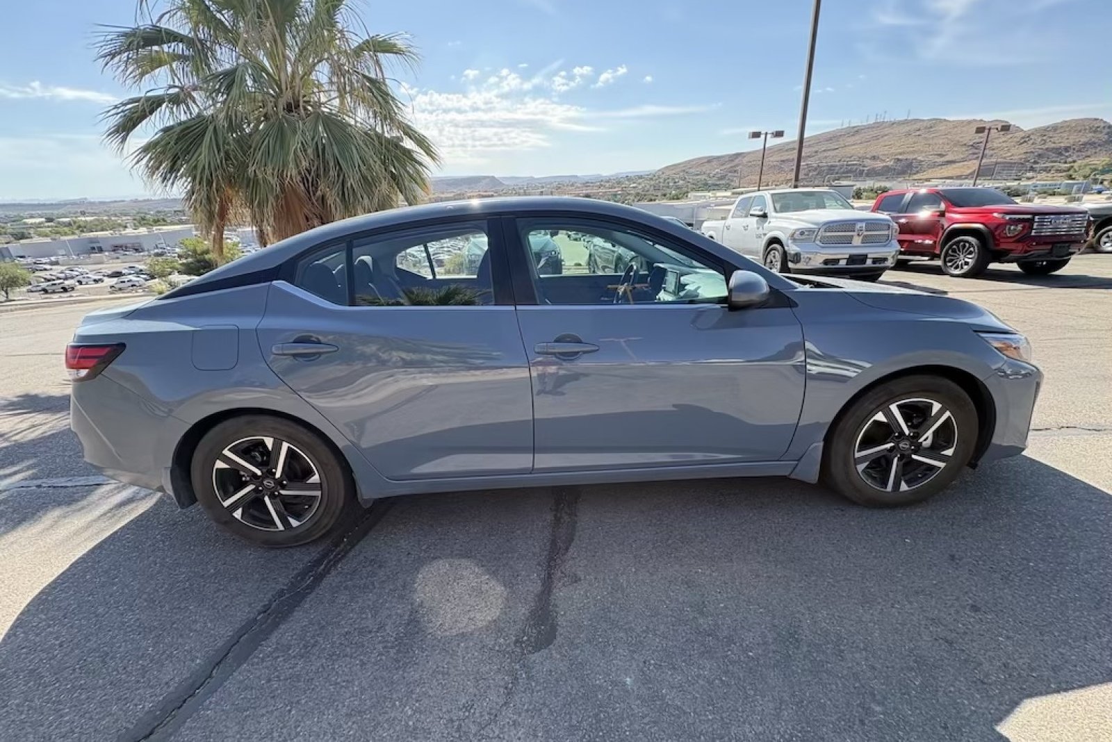Used 2025 Atlantic Gray Metallic Nissan SV image 7