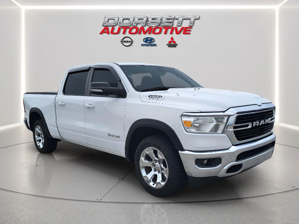 Used 2021 Bright White Clearcoat Ram Big Horn image 4