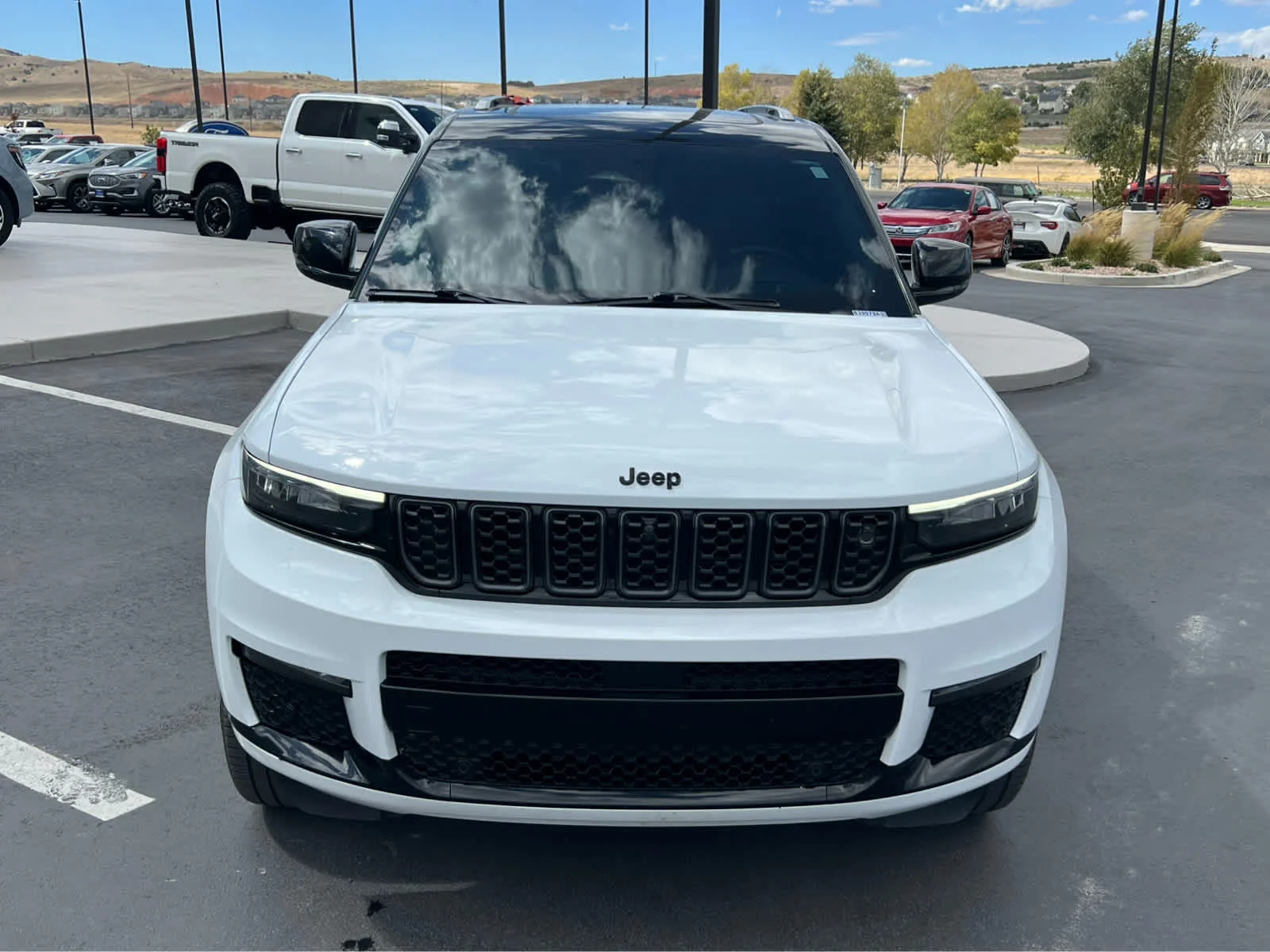 Used 2023 Bright White Clearcoat Jeep Summit image 3