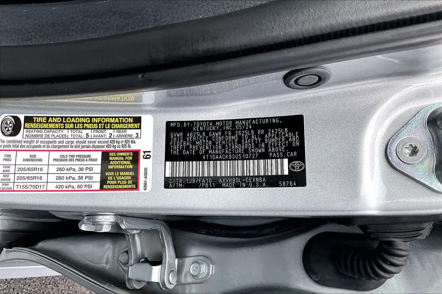 Used 2025 Celestial Silver Metallic Toyota LE image 34