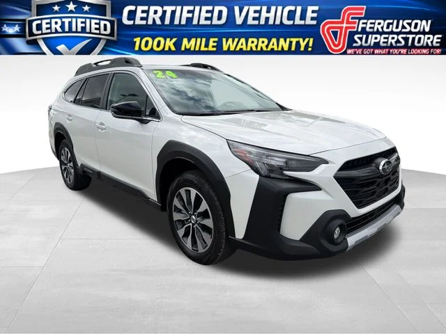 Certified Used 2024 White Subaru Limited image 1